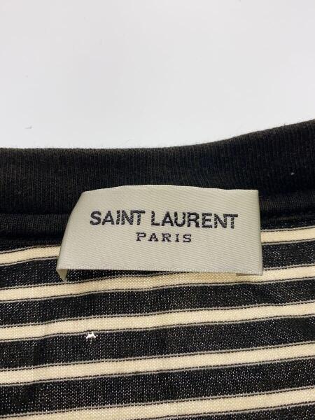 SAINT LAURENT / Tシャツ/M/コットン/BLK/ボーダー/JP53 2020 00673 SAINT LAURENT(サンローラン) / Tシャツ/M/コットン/BLK/ボーダー/JP53