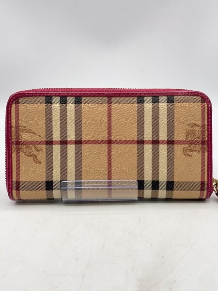 Burberry 長財布 ラウンドファスナー ノバチェック ブロンズ 【公式通販】