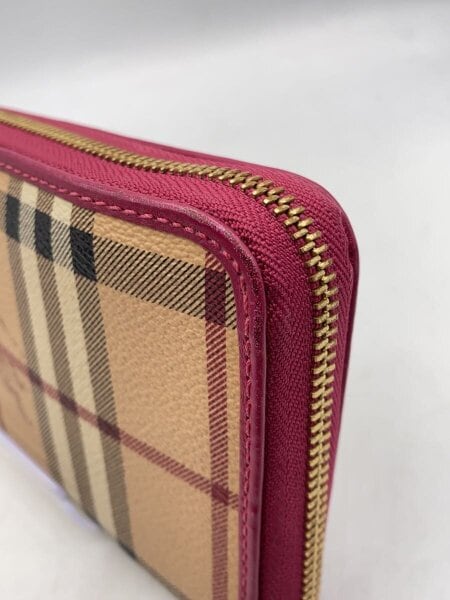 BURBERRY(バーバリー) / ラウンドファスナー長財布/PNK/ノバチェック 