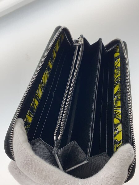PRADA / サフィアーノ/バナナ/長財布/レザー/BLK/レディース/2ML317/ラウンドジップ PRADA(プラダ) / サフィアーノ/バナナ/長財布/レザー/BLK/レディース