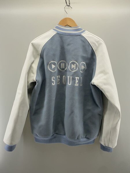SEQUEL(シークエル) / VARSITY JACKET/22aw/スタジャン/L/ウール/BLU 