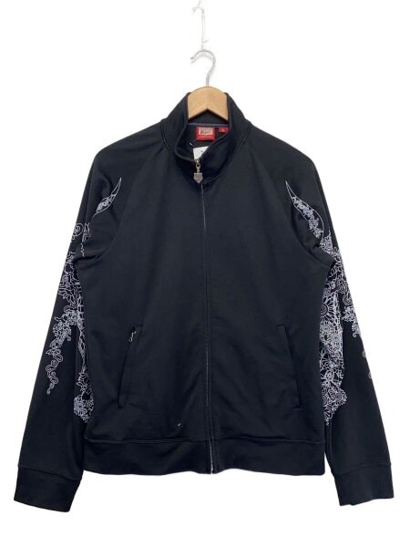 ONITSUKA TAIGER オニツカタイガー ★希少 ライダース風ジャージ Onitsuka Tiger(オニツカタイガー) / ジャージ/XL/ポリエステル/BLK