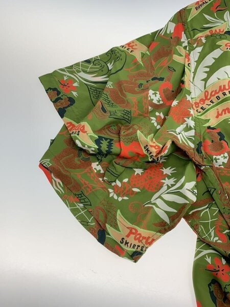 KEONI OF HAWAII(ケオニオブハワイ) / アロハシャツ/M/レーヨン/GRN/総