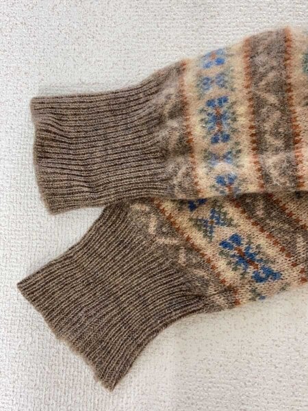 POLO RALPH LAUREN / 70s/Virgin Wool/内外編物/大文字/ニット・セーター(厚手)/M/ウール// POLO RALPH LAUREN(ポロラルフローレン) / 70s/Virgin Wool/内外編物