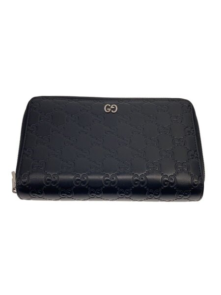 GUCCI(グッチ) / ジップアラウンドウォレット_グッチシマ/--/BLK 