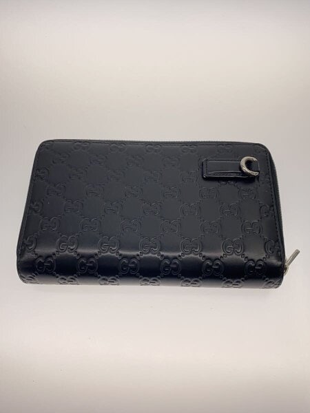 GUCCI(グッチ) / ジップアラウンドウォレット_グッチシマ/--/BLK 