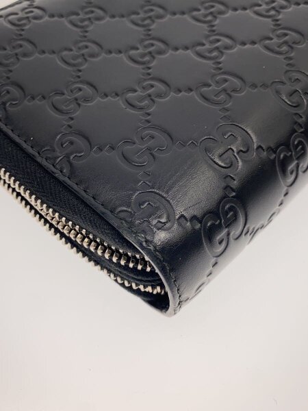GUCCI(グッチ) / ジップアラウンドウォレット_グッチシマ/--/BLK 