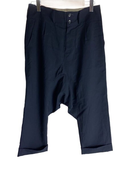 GANRYU 14SS トロピカルウール サルエルパンツ M ネイビー ペンギン GANRYU(ガンリュウ) / 14SS/トロピカルウール/サルエルパンツ/M/ウール
