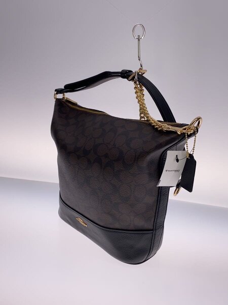 【美品】coach バッグ COACH Campbell Turnlock Leather Large Satchel F25508 - Platinum