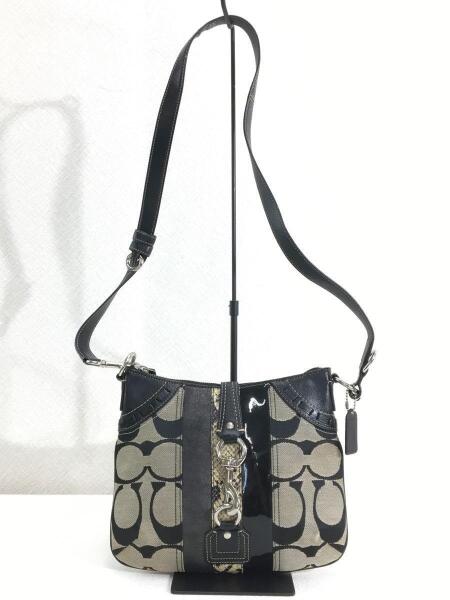 COACH(コーチ) / ハンプトンズストライプ_シグネチャー_ブラウン 