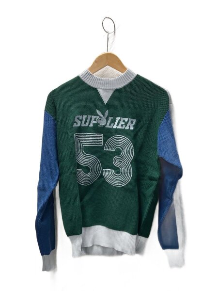 SUPPLIER(サプライヤー) / ニット・セーター(厚手)/S/コットン/GRN 