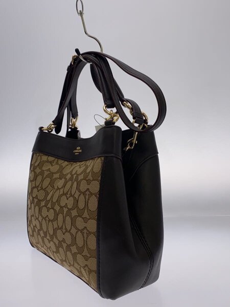 COACH(コーチ) / トートバッグ_シグネチャー_ダークブラウンレザー 