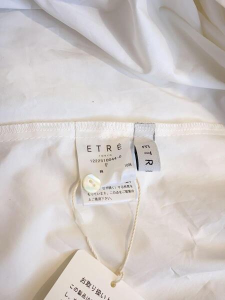ETRE TOKYO / 長袖ブラウス/FREE/コットン/WHT/1222510044-0 ETRE TOKYO(エトレトウキョウ) / 長袖シャツ/FREE/コットン/WHT/無地