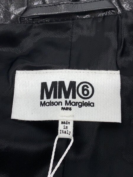 MM6(エムエムシックス) / Short Sleeve Leather Jacket/ベスト/38/牛革