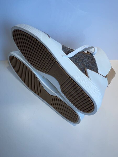 極美品✨MaxMara ブラウン ホワイト ハイカットスニーカー37.5