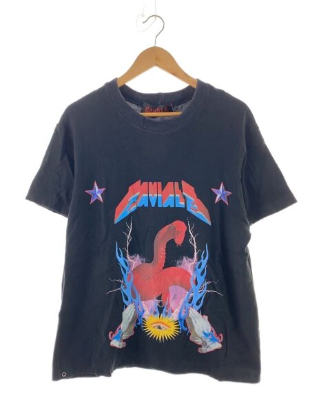 CAVIALE(カビアーレ) / Tシャツ/L/コットン/BLK/プリント/19SS-002 