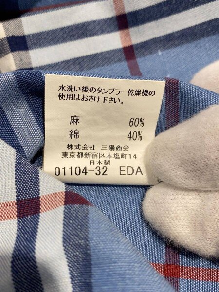 BURBERRY LONDON(バーバリーロンドン) / ノバチェック/長袖シャツ/S 
