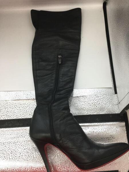 COMEX/ロングブーツ/黒/24.5 赤底ブーツ/ロングブーツ/M/ブラック