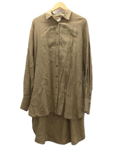 Curensology ワンショルダーワンピース未使用 Curensology(カレンソロジー) / シャツワンピース/FREE/リネン