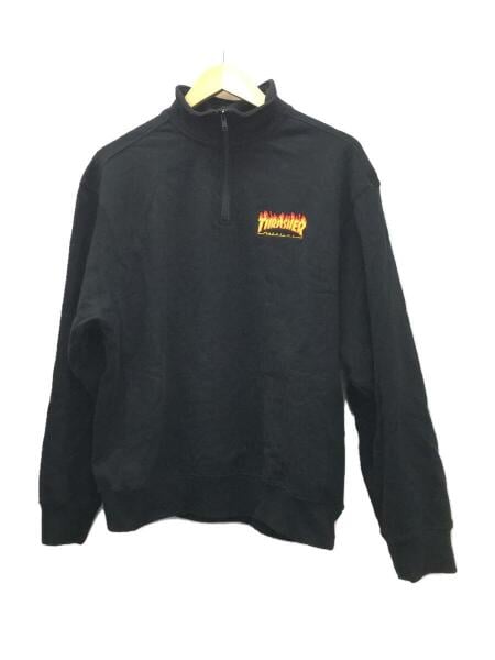 THRASHER(スラッシャー) / ハーフジップ/スウェット/M/コットン 