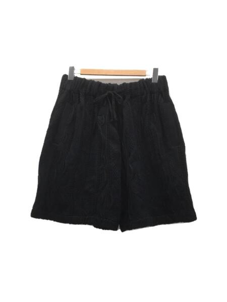 COOTIE(クーティー) / 3D JACQUARD KNIT EASY SHORT/S/コットン/BLK 