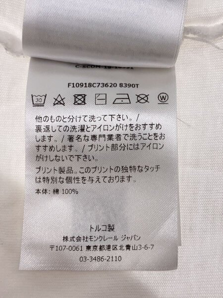 MONCLER(モンクレール) / MAGLIA LOGO/L/コットン/WHT