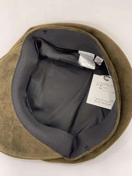 キジマタカユキ☆やぎ革スウェードキャスケット☆マリンキャップ 黒