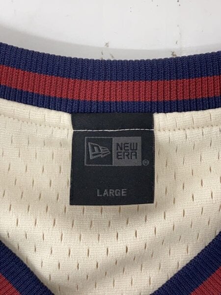 NEW ERA / フットボールシャツ/カットソー/L/ポリエステル/CRM NEW ERA(ニューエラ) / フットボールシャツ/カットソー/L/ポリエステル