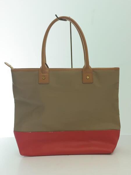TORY BURCH(トリーバーチ) / バイカラートートバッグ/レザー/BEG 