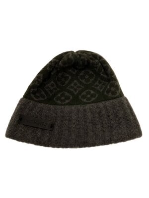 希少】Louis Vuitton グレー ニット帽 フリーサイズ LOUIS VUITTON