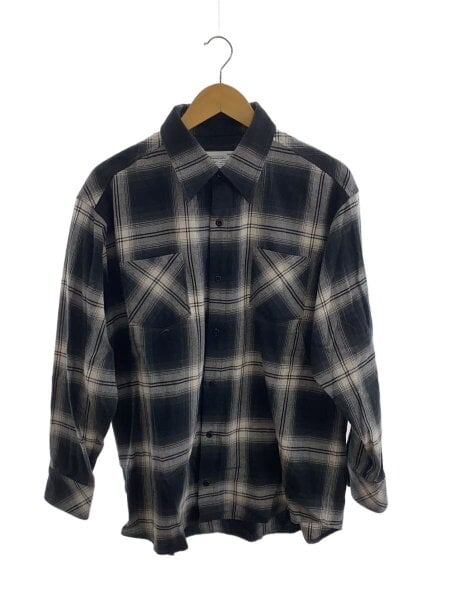 Rafu(ラフ) / 23AW/STANDARDSHIRT/長袖シャツ/S/コットン/BLK/チェック 