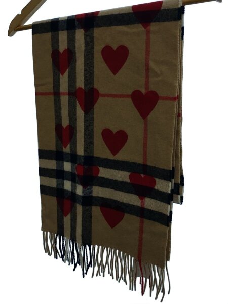 Burberry ハートマフラー 希少 Burberry カシミヤ100% マフラー ハート