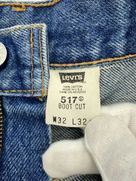 90sヴィンテージ1996年5月USA製リーバイス517-0217ブーツカット Levi's(リーバイス) / 517/90s/USA製/ダメージ/ブーツカットパンツ/32