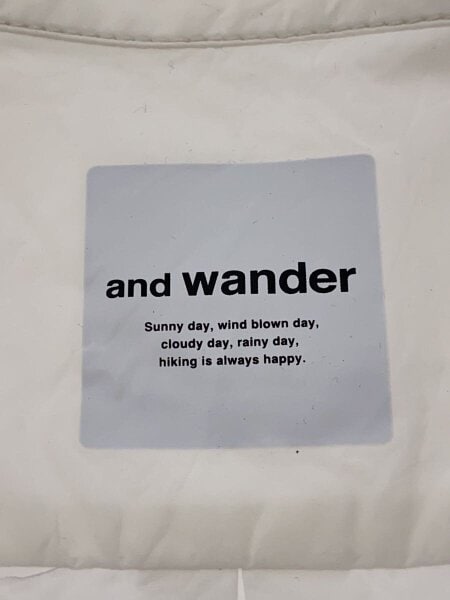 and wander(アンドワンダー) / 半袖シャツ/4/コットン/WHT/574-2183059
