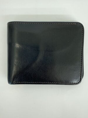 美品●WILDSWANS 2つ折り財布 札入れ 小銭入れ レザー 黒 WILDSWANS（ワイルドスワンズ） 財布 COCTEAU コクトー 牛革 カーフ