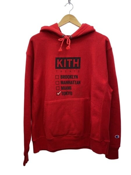 KITH(キス) / パーカー/L/コットン/RED// | 古着の販売・通販なら 