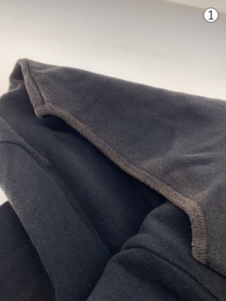 ESSAY(エッセイ) / Milano Rib Knit T-Shirt/Tシャツ/M/コットン/BLK 