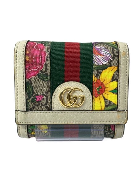 GUCCI(グッチ) / 2つ折り財布/--/マルチカラー/花柄/レディース/598662 