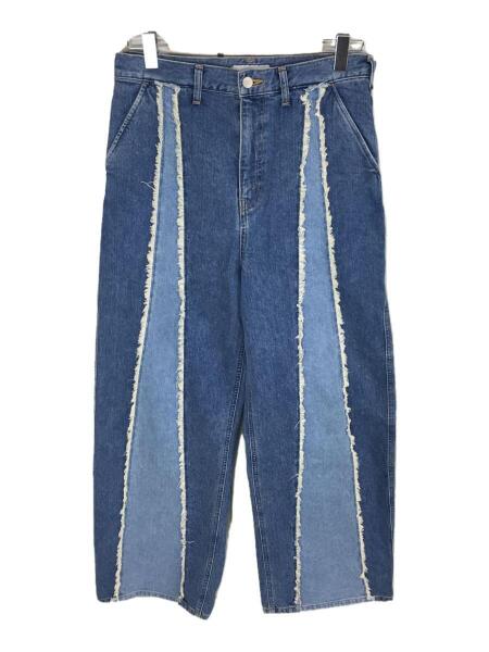 JieDa(ジエダ) / 23SS/SWITCHING OVER DENIM PANTS/2/コットン/BLU/jie