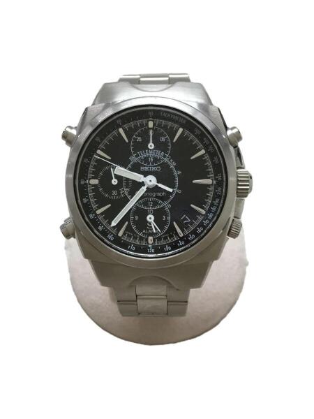 SEIKO(セイコー) / クォーツ腕時計/アナログ/ステンレス/BLK/SLV/7T32 