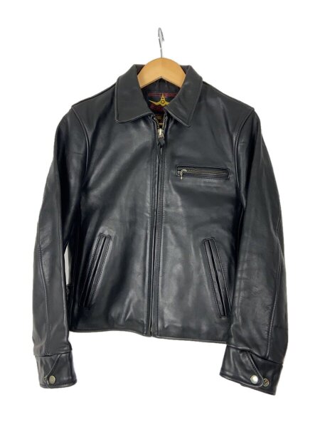 b-mccoy's 黒 レザージャケット シングルライダース 美品 B-McCOY\u0027S ステアハイドレザー シングルライダースジャケット 黒