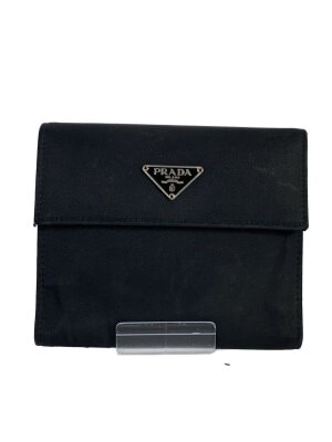 PRADA(プラダ) / 2つ折り財布/レザー/BRD/無地/メンズ/IM0523// | 中古