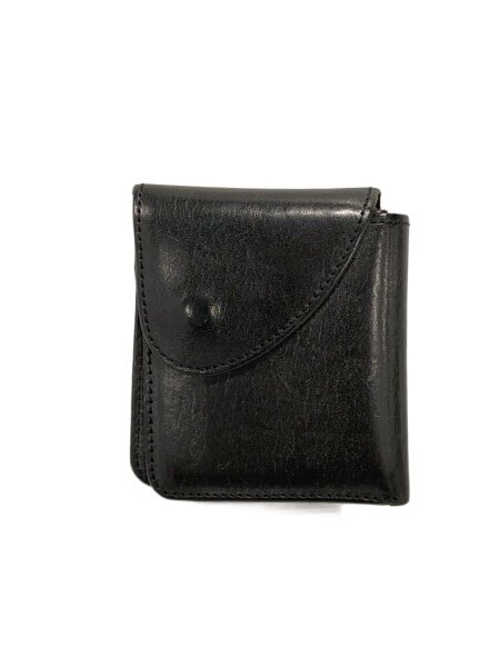 Henders Schemeブラックレザー二つ折り財布 Hender Scheme(エンダースキーマ) / 2つ折り財布/牛革/BLK/無地/メンズ