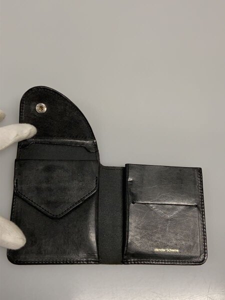 Hender Scheme(エンダースキーマ) / 2つ折り財布/牛革/BLK/無地/メンズ