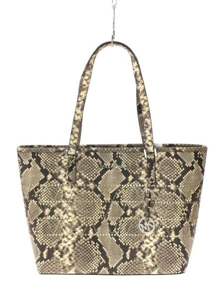 MICHAEL KORS(マイケルコース) / パイソン柄トートバッグ/--/GRY 