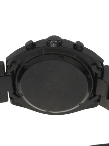 BEAMS◆×Tic Tac/クロノグラフ/クォーツ腕時計/アナログ/レザー/BLK/BLK BEAMS(ビームス) ⁄ ×TIC TAC⁄クォーツ腕時計⁄アナログ⁄BLK⁄BLK | 中古