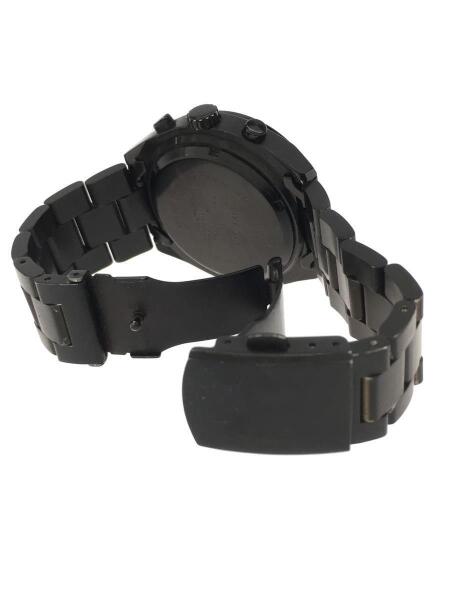 BEAMS◆×Tic Tac/クロノグラフ/クォーツ腕時計/アナログ/レザー/BLK/BLK BEAMS(ビームス) ⁄ ×TIC TAC⁄クォーツ腕時計⁄アナログ⁄BLK⁄BLK | 中古