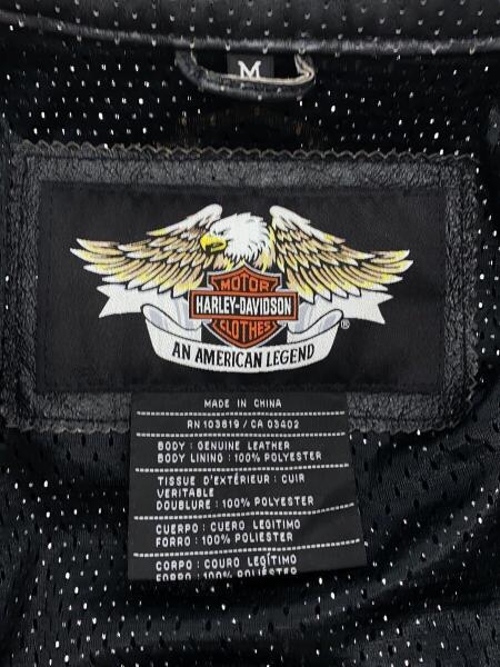 ハーレーダビッドソン パンチングレザージャケット L 97168-07vm