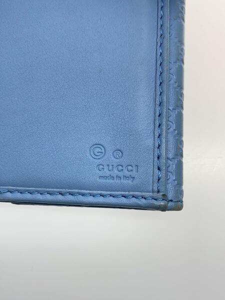 【美品】GUCCI 長財布　マイクロシマ　ライトブルー　449393 レア 美品】GUCCI 長財布 マイクロシマ ライトブルー 449393 レア - メルカリ