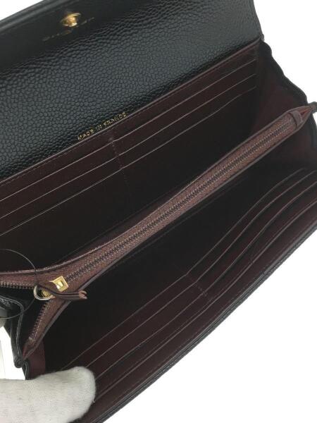 CHANEL シャネル/マトラッセキャビアスキン2つ折りレザー長財布/A50096/211*****/ABランク/89【中古】 CHANEL(シャネル) / マトラッセ/キャビアスキン/長財布/レザー/BLK